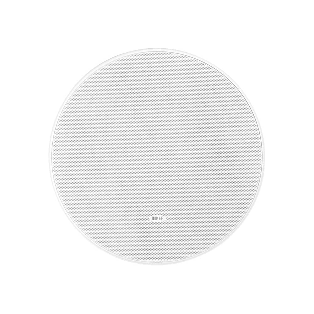 Front. KEF - 8" Passive Subwoofer - White.