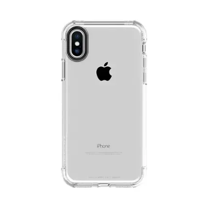 Front. SaharaCase - Inspire Case with Glass Screen Protector for Apple iPhone X and XS - Clear.