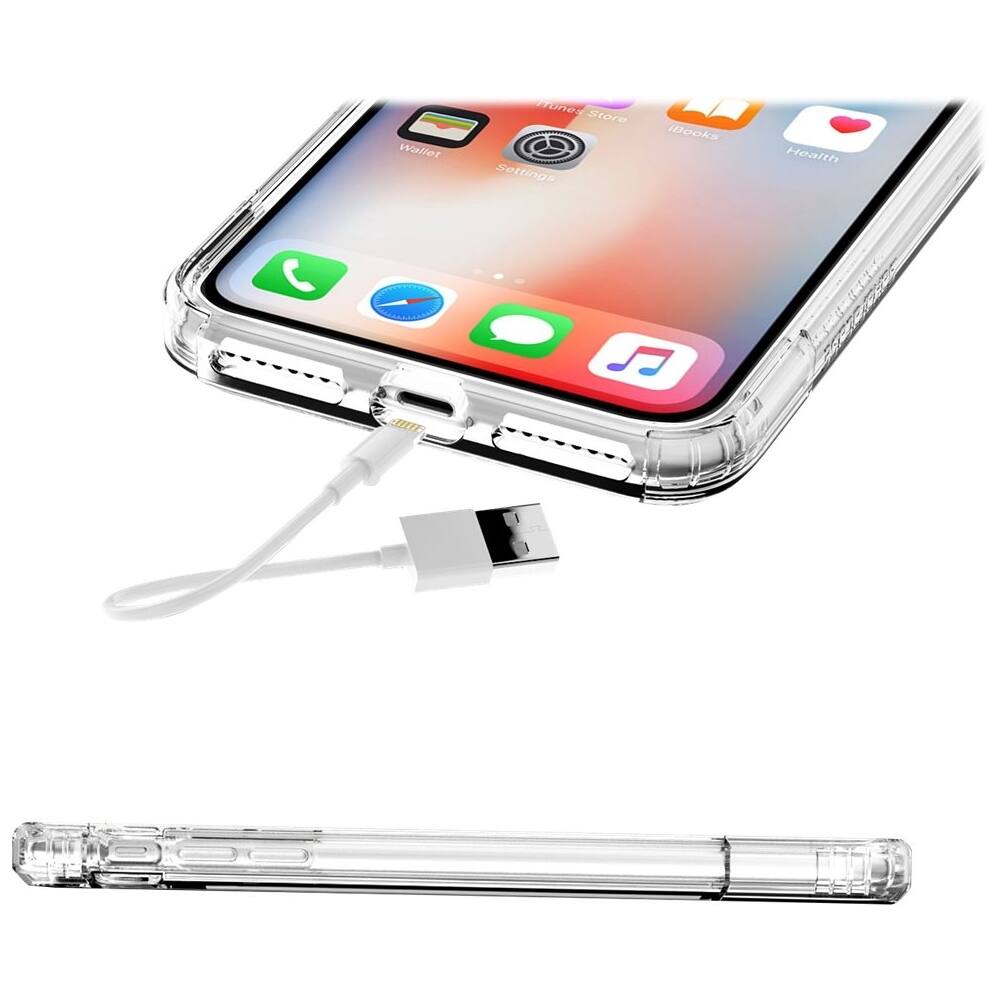 Alt View 14. SaharaCase - Inspire Case with Glass Screen Protector for Apple iPhone X and XS - Clear.