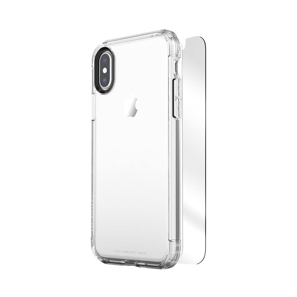 Alt View 16. SaharaCase - Inspire Case with Glass Screen Protector for Apple iPhone X and XS - Clear.