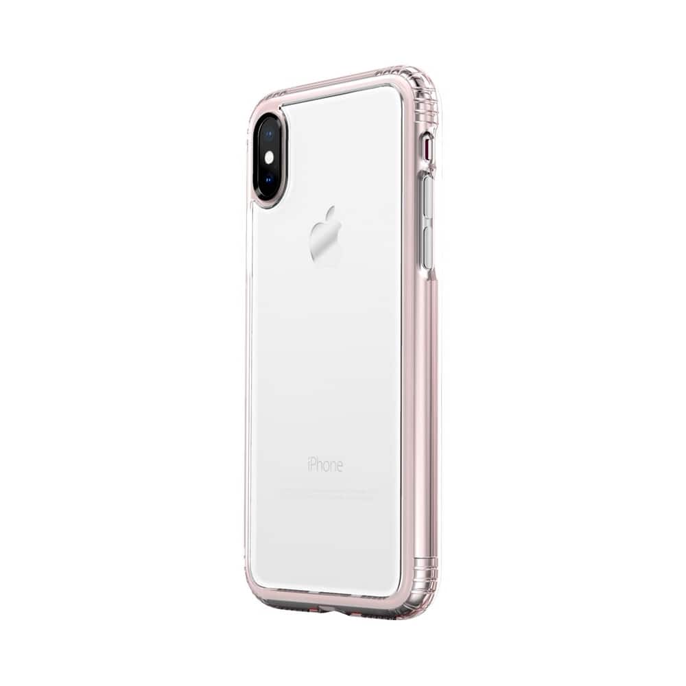 Front. SaharaCase - OnlyCase Series Classic Case for Apple iPhone X and XS - Clear/Rose Gold.