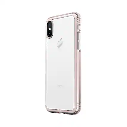 Front. SaharaCase - OnlyCase Series Classic Case for Apple iPhone X and XS - Clear/Rose Gold.