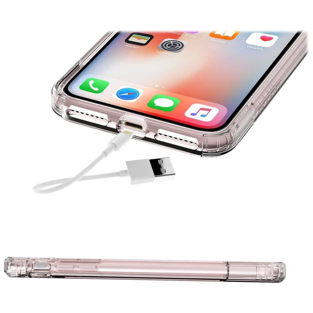 Alt View 16. SaharaCase - Inspire Case with Glass Screen Protector for Apple® iPhone® X and XS - Rose Gold Clear.