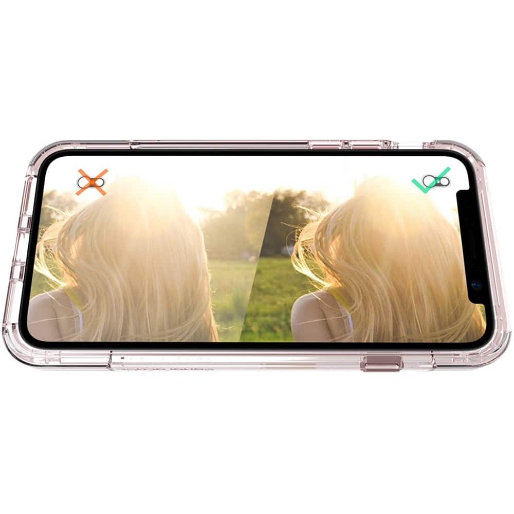 onlycase series inspire case for apple iphone x and xs - rose gold clear onlycase series inspire case for apple iphone x and xs - rose gold clear
