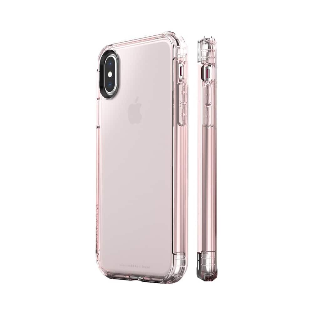 onlycase series inspire case for apple iphone x and xs - rose gold clear onlycase series inspire case for apple iphone x and xs - rose gold clear