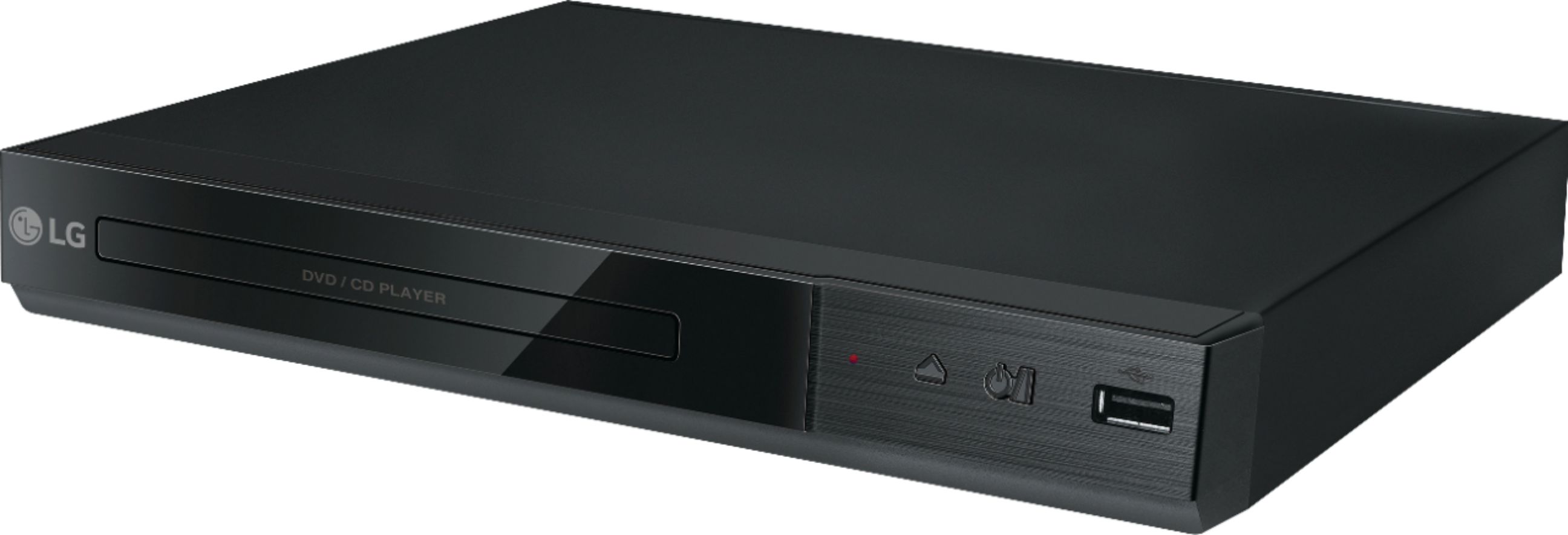 Left View: LG - DVD Player with MP3 Playback/JPEG Viewer - Black