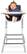 Alt View 21. 4moms - High Chair - White/Gray.