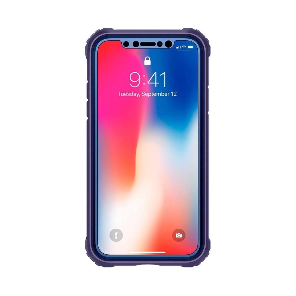 Spigen Pro Guard Modular Case for Apple® iPhone® X Deep Purple 057CS22699 Best Buy