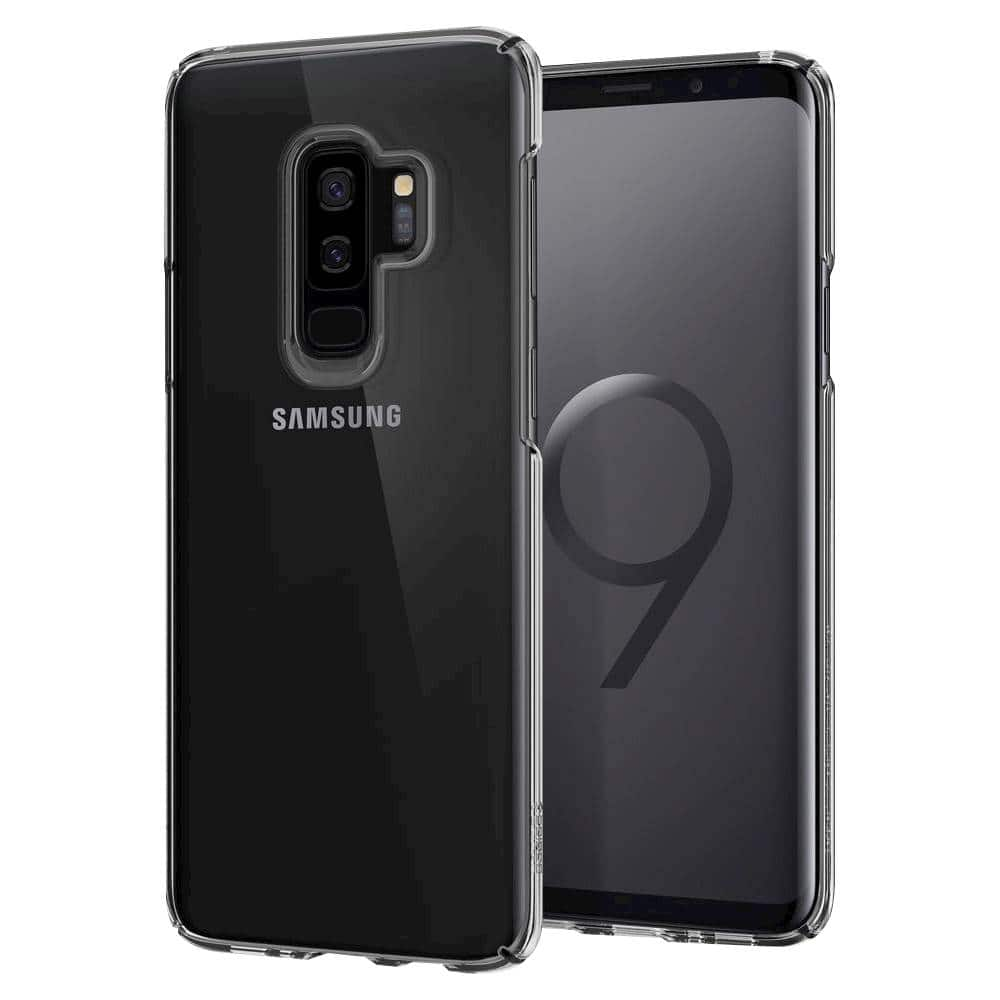 Best Buy: Spigen Thin Fit Series Case for Samsung Galaxy S9+ Crystal ...