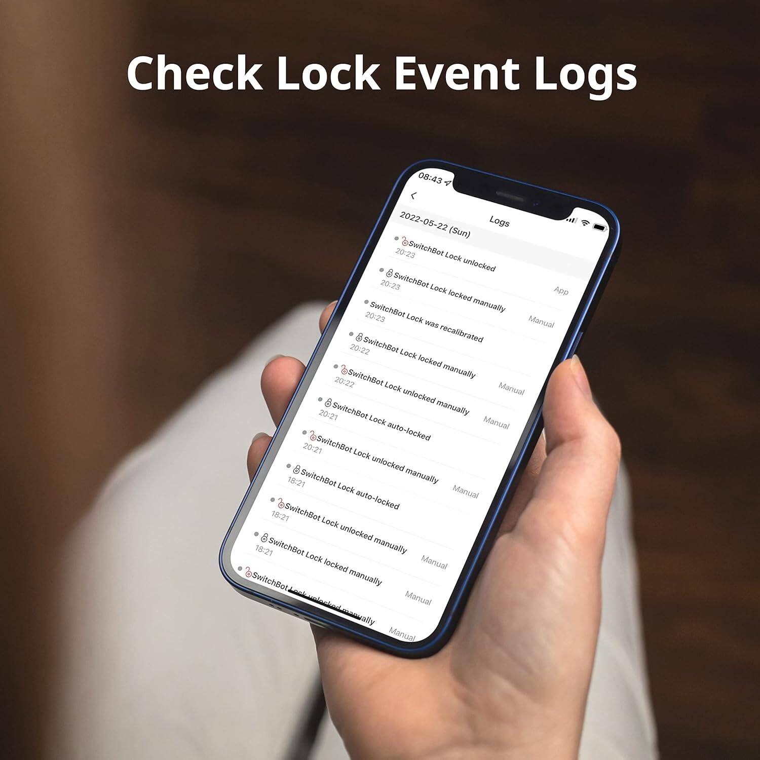 Check Lock Event Logs
08:43 V 2022-05-22
Logs:
- 20:23 20SwitchBot Lock unlocked
- 20:23 20SwitchBot Lock locked
- 20:23 20SwitchBot Lock unlocked
- 20:23 20SwitchBot Lock locked
- 20:23 20SwitchBot Lock unlocked
- 20:23 20SwitchBot Lock locked
- 20:23 20SwitchBot Lock unlocked
- 20:23 20SwitchBot Lock unlocked
- 20:23 20SwitchBot Lock unlocked
- 20:23 20SwitchBot Lock unlocked
- 20:23 20SwitchBot Lock unlocked
- 20:23 20SwitchBot Lock unlocked
- 20:23 20SwitchBot Lock unlocked
- 20:23 20SwitchBot Lock unlocked
- 20:23 20SwitchBot Lock unlocked
- 20:23 20SwitchBot Lock unlocked
- 20:23 20SwitchBot Lock unlocked
- 20:23 20SwitchBot Lock unlocked
- 20:23 20SwitchBot Lock unlocked
- 20:23 20SwitchBot Lock unlocked
- 20:23 20SwitchBot Lock unlocked
- 20:23 20SwitchBot Lock unlocked
- 20:23 20SwitchBot Lock unlocked
- 20:23 20SwitchBot Lock unlocked
- 20:23 20SwitchBot Lock unlocked
- 20:23 20SwitchBot Lock unlocked
- 20:23 20SwitchBot Lock unlocked
- 20:23 20SwitchBot Lock unlocked
- 20:23 20Switch