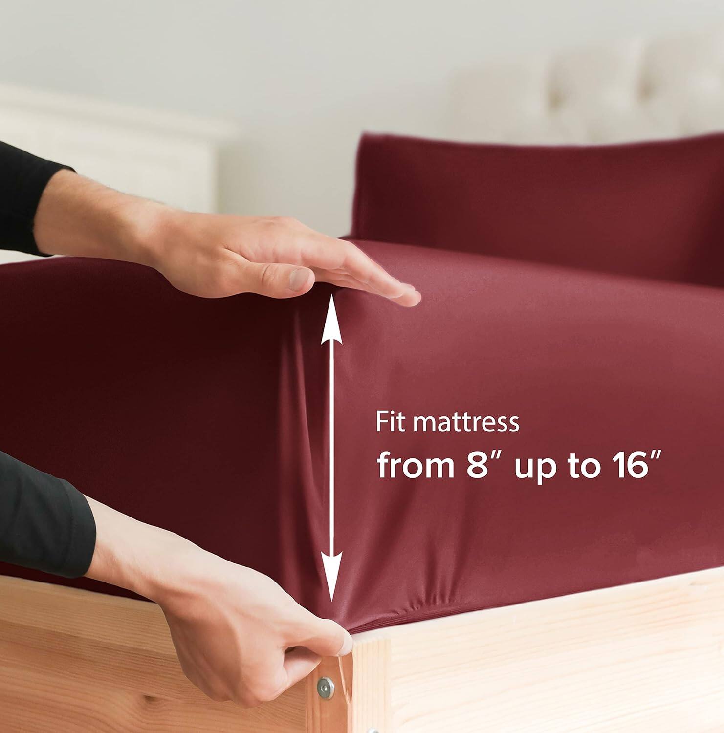 Fit mattress from 8" up to 16"