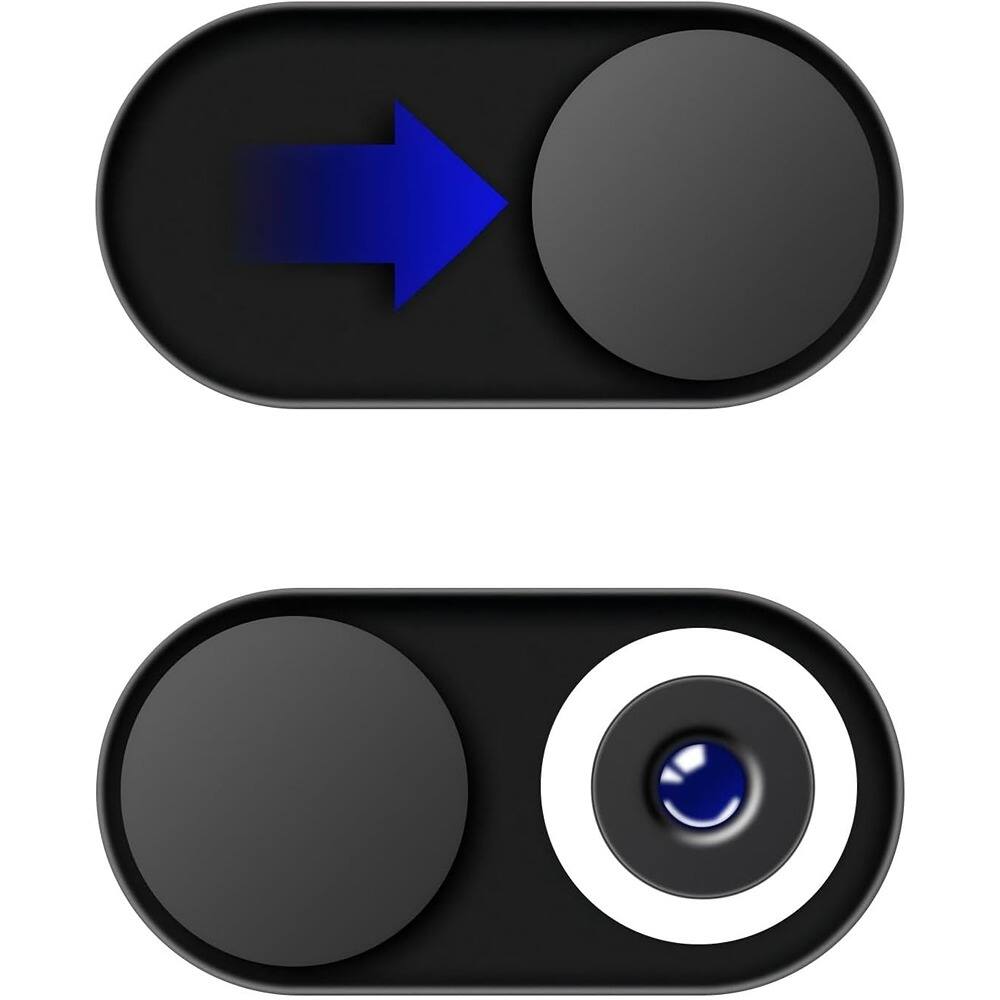 Front. RTMB - Ultra‑Thin Metal Webcam Cover Slides – Privacy Blockers.