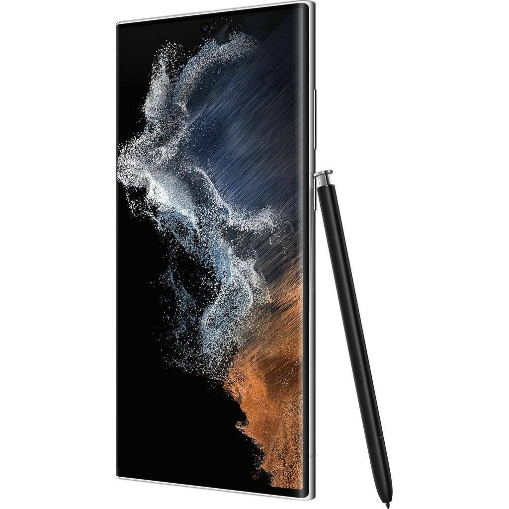 Back. Samsung - Galaxy S22 Ultra 5G S908U (Fully Unlocked) 256GB White - White.