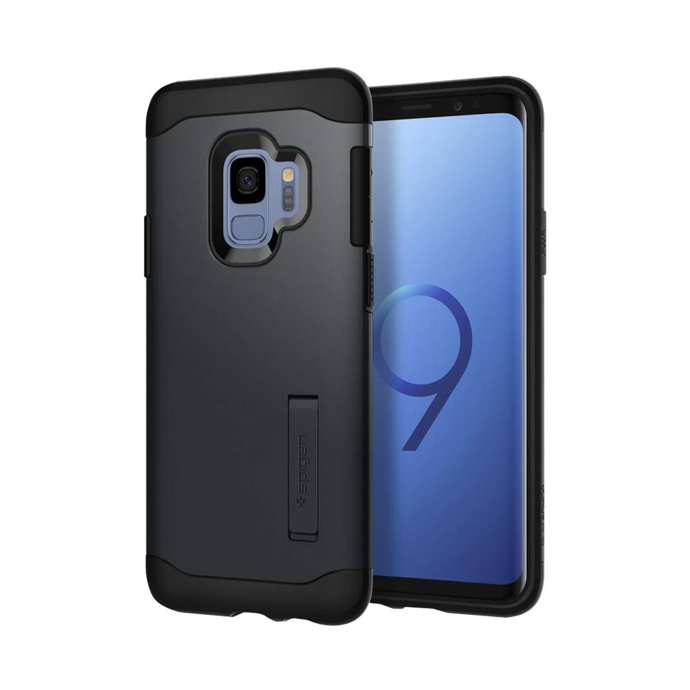 Best Buy: Spigen Slim Armor Case for Samsung Galaxy S9 Metal Slate ...