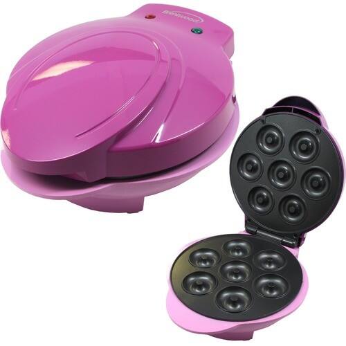 Left. Brentwood - (TS-250) Mini Donut Maker - Purple/Black.