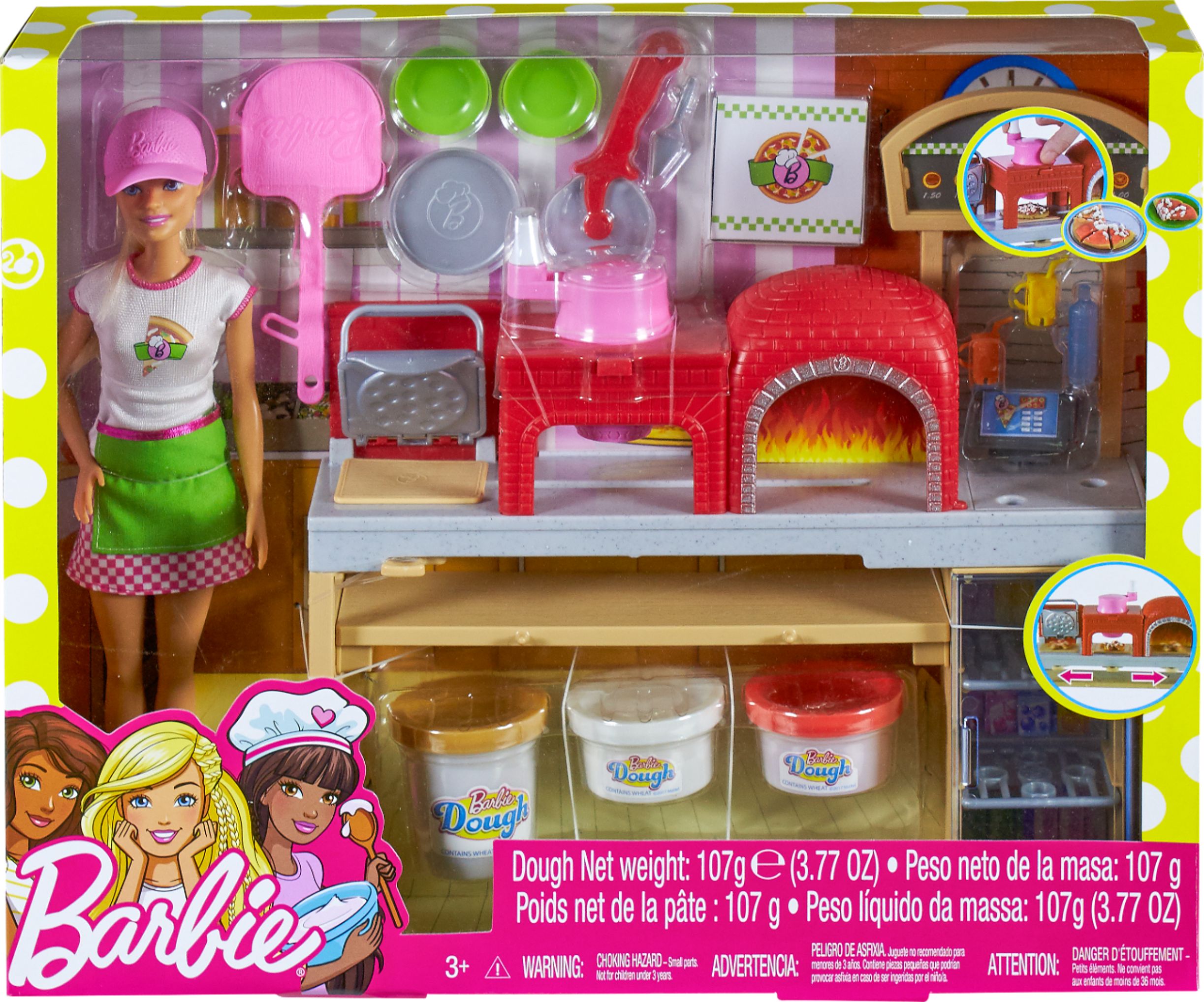Barbie pizza chef Doll Playset 