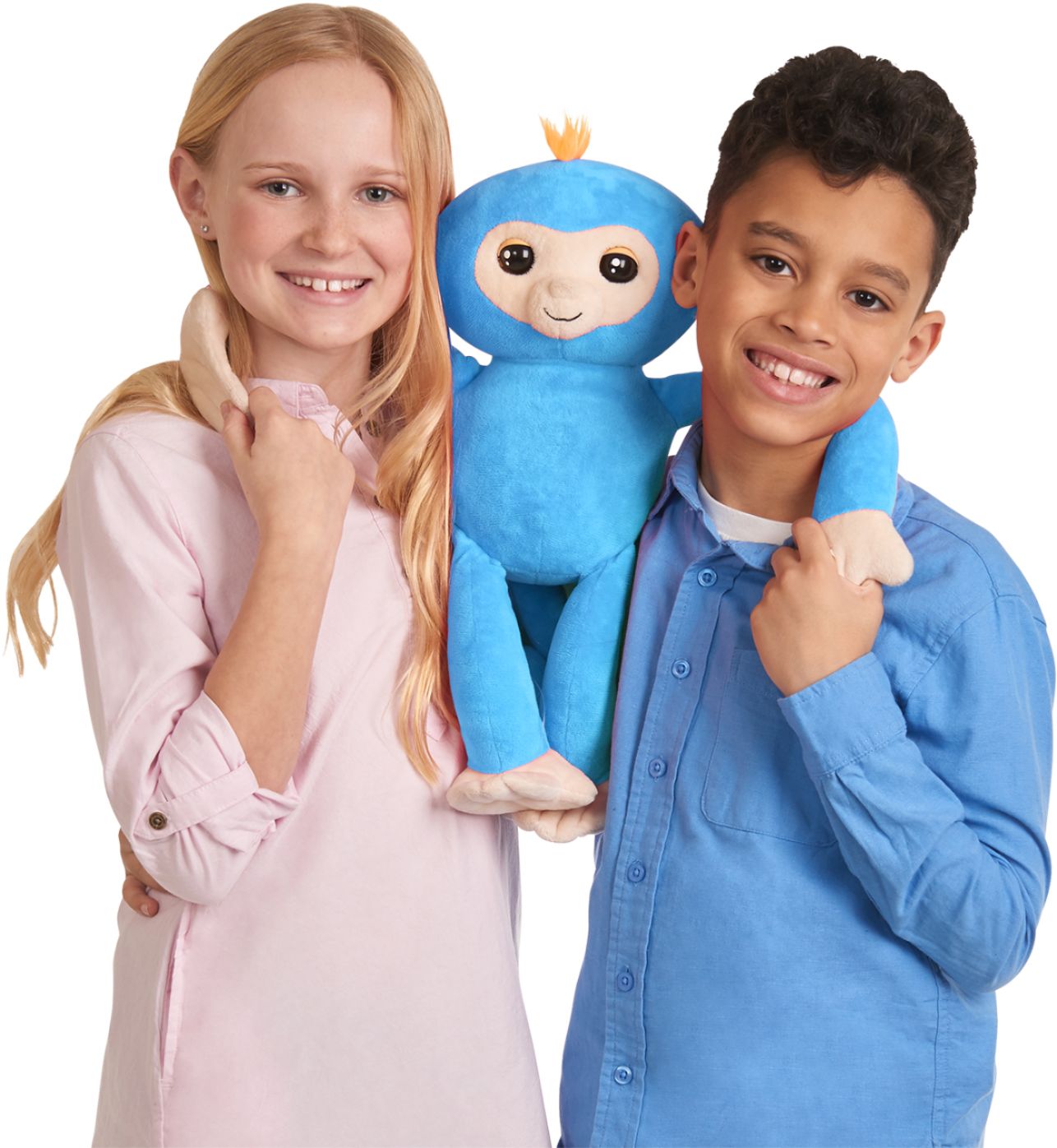 Details about   New Fingerlings Hugs Boris Blue Interactive Talking Plush Baby Monkey WowWee 