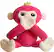 Front. WowWee - Fingerlings HUGS BELLA - Friendly Interactive Plush Monkey Toy - Pink.