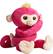 Alt View 11. WowWee - Fingerlings HUGS BELLA - Friendly Interactive Plush Monkey Toy - Pink.