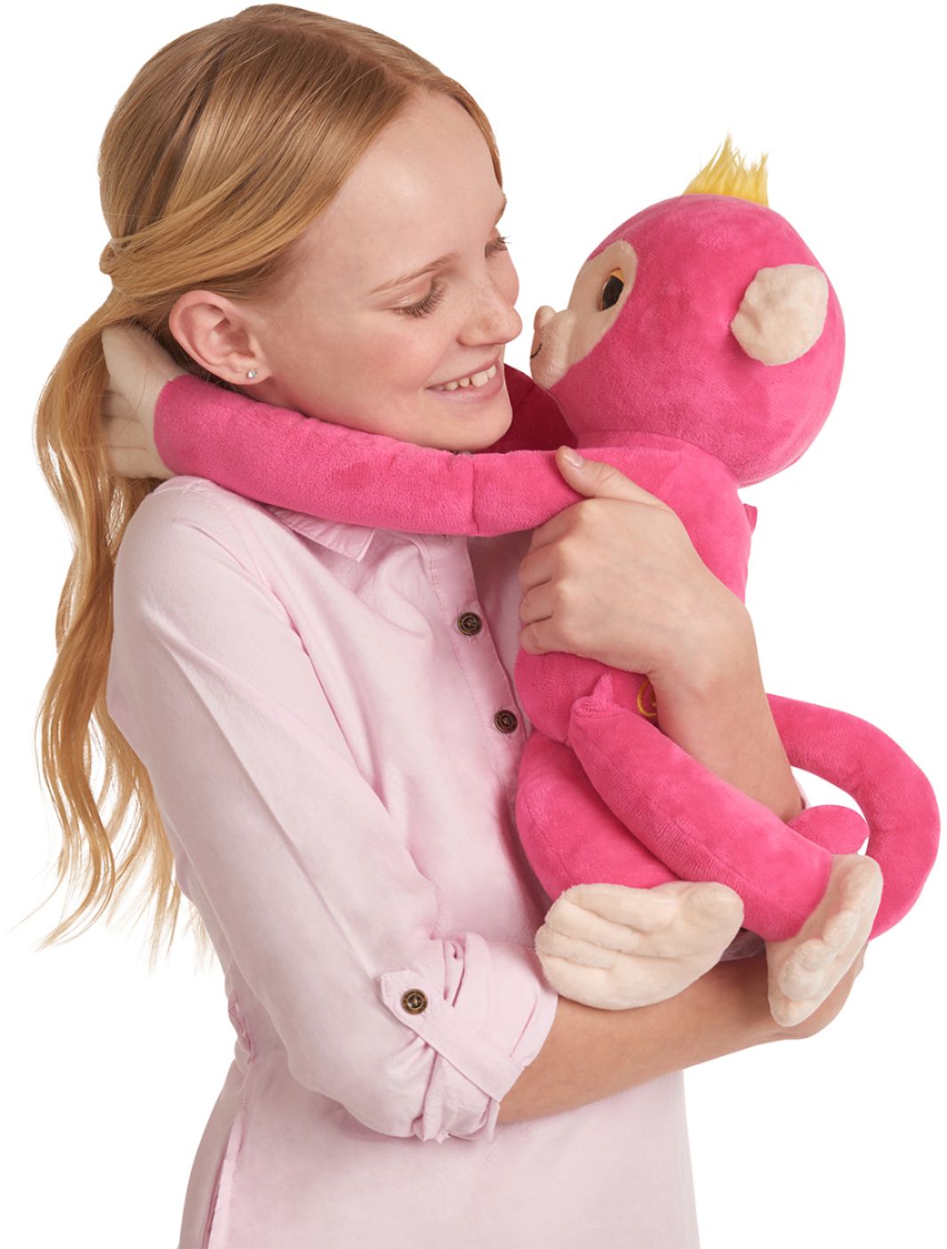 Fingerlings Hugs Bella Pink Monkey Plush Interactive Toy 40 Sounds WowWee for sale online 