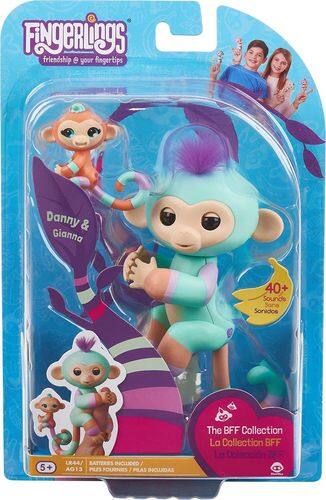  WowWee - Fingerlings Danny &amp; Gianna - Orange/Turquoise