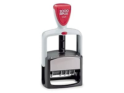 "2000 Plus - S 624 Message/Date Rectangle Dater Stamp, Ink, 1 3/4"" x 3/16"" (011029) - Black" price history on PriceWatchPro