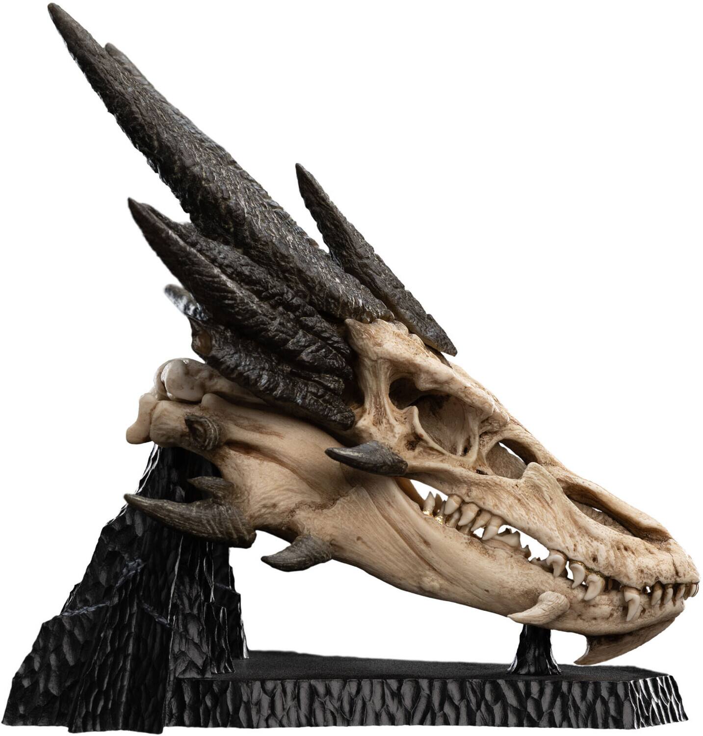 Alt View 4. Weta Workshop - Weta Workshop Polystone - The Hobbit Trilogy - Skull of Smaug Miniature Skull   - COLLECTIBLES - Multicolor.
