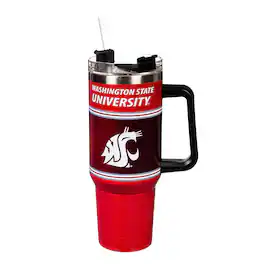 Evergreen Enterprises - Washington State Cougars 40oz. Stainless Steel Canyon Cup with Straw - Multicolor