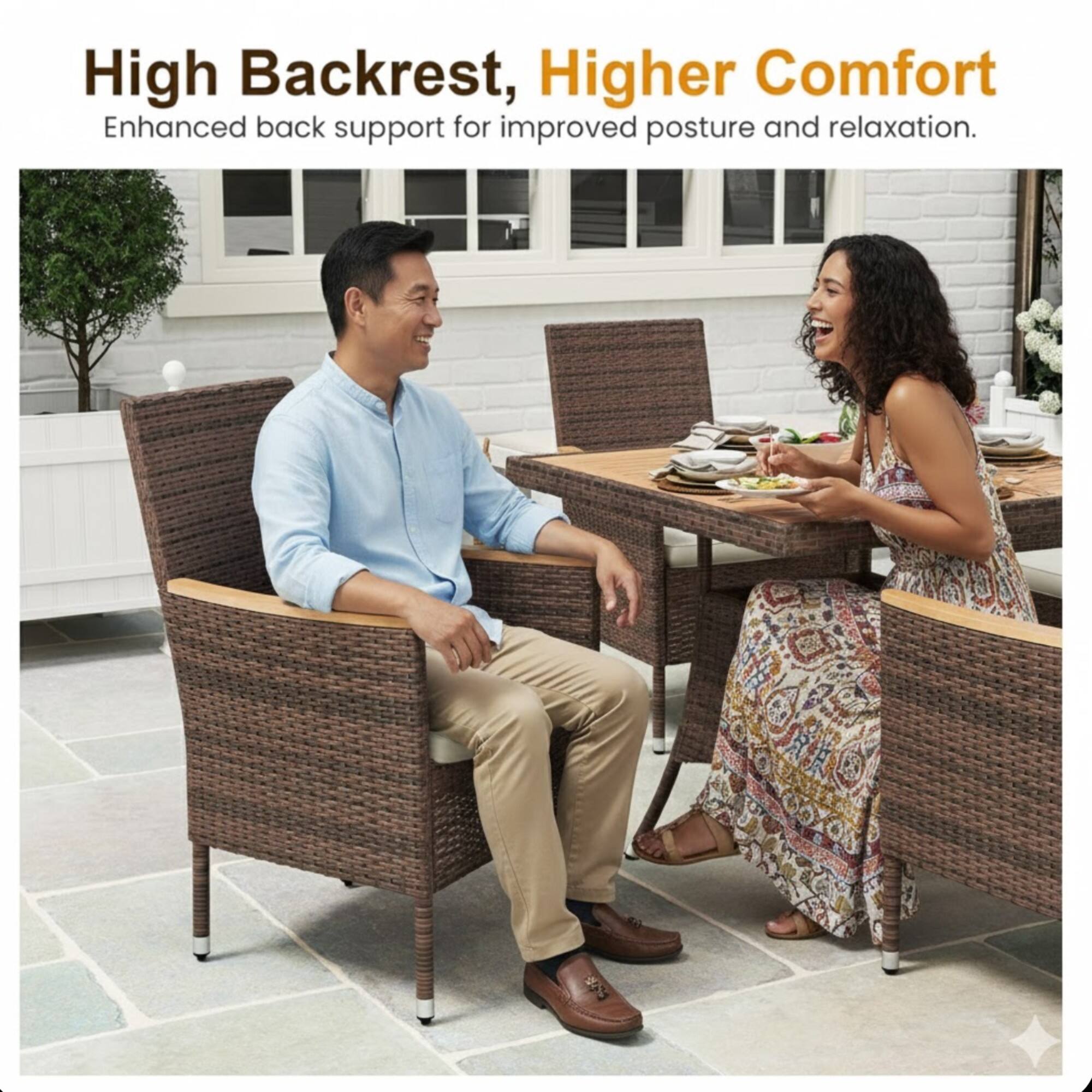 High Backrest, Higher Comfort  
Enhanced back support for improved posture and relaxation.