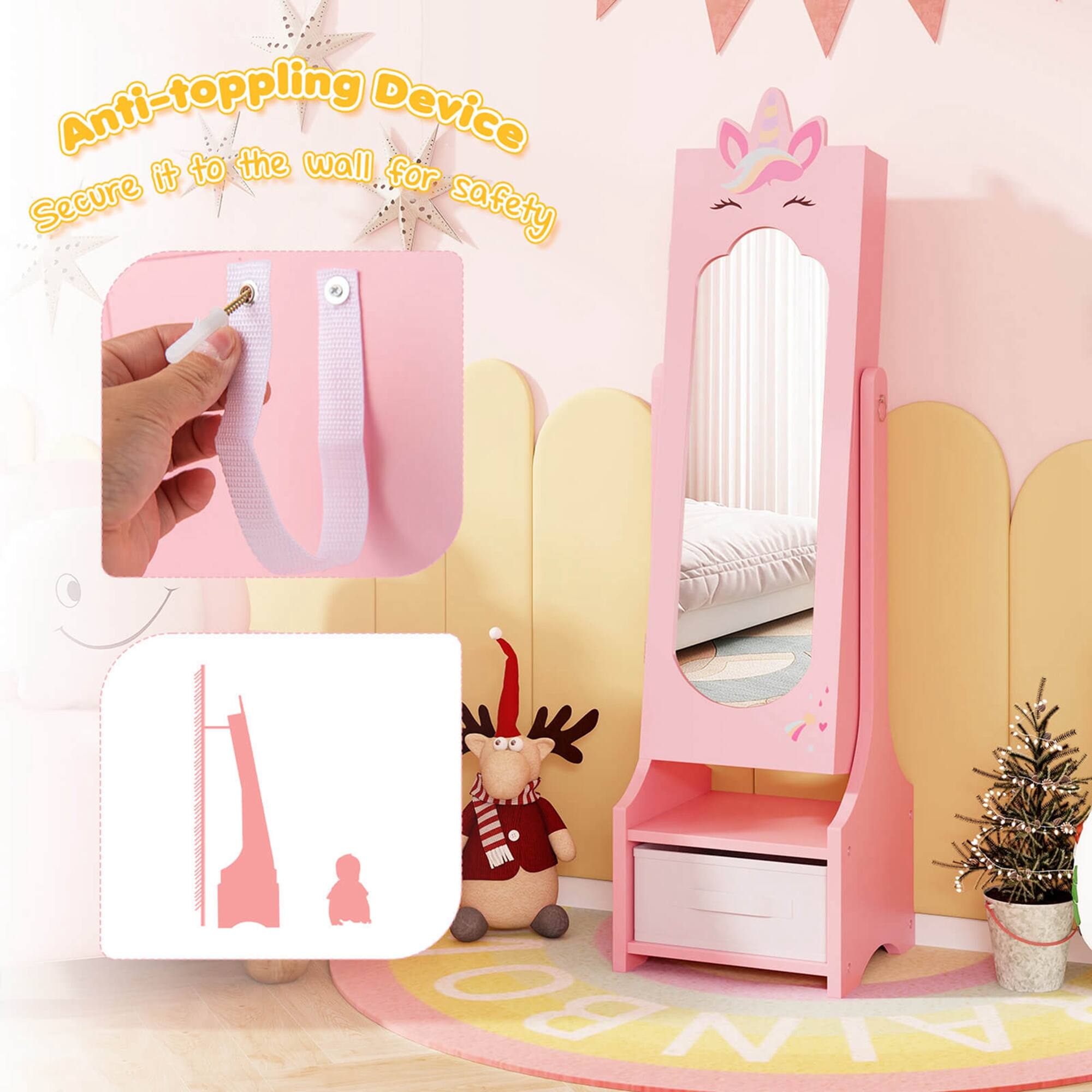 Anti-toppling Device Secure it to the wall for safety