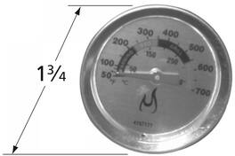 Music City Metals - MCM220001422 heat indicator 2.75 x 2 ins. for Cuisi temperature gauges
