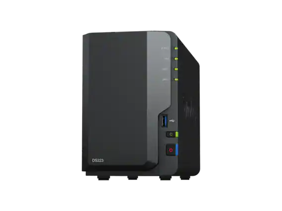 STATUS
LAN
DISK 1
DISK 2
C
DS223