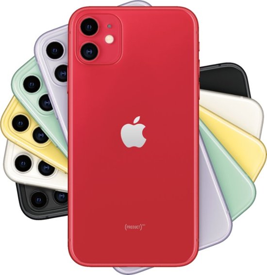 Apple iPhone 11 with 64GB Memory Cell Phone (Unlocked) (PRODUCT)RED