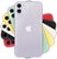 Front Zoom. Apple - iPhone 11 with 64GB Memory Cell Phone (Unlocked) - Purple.