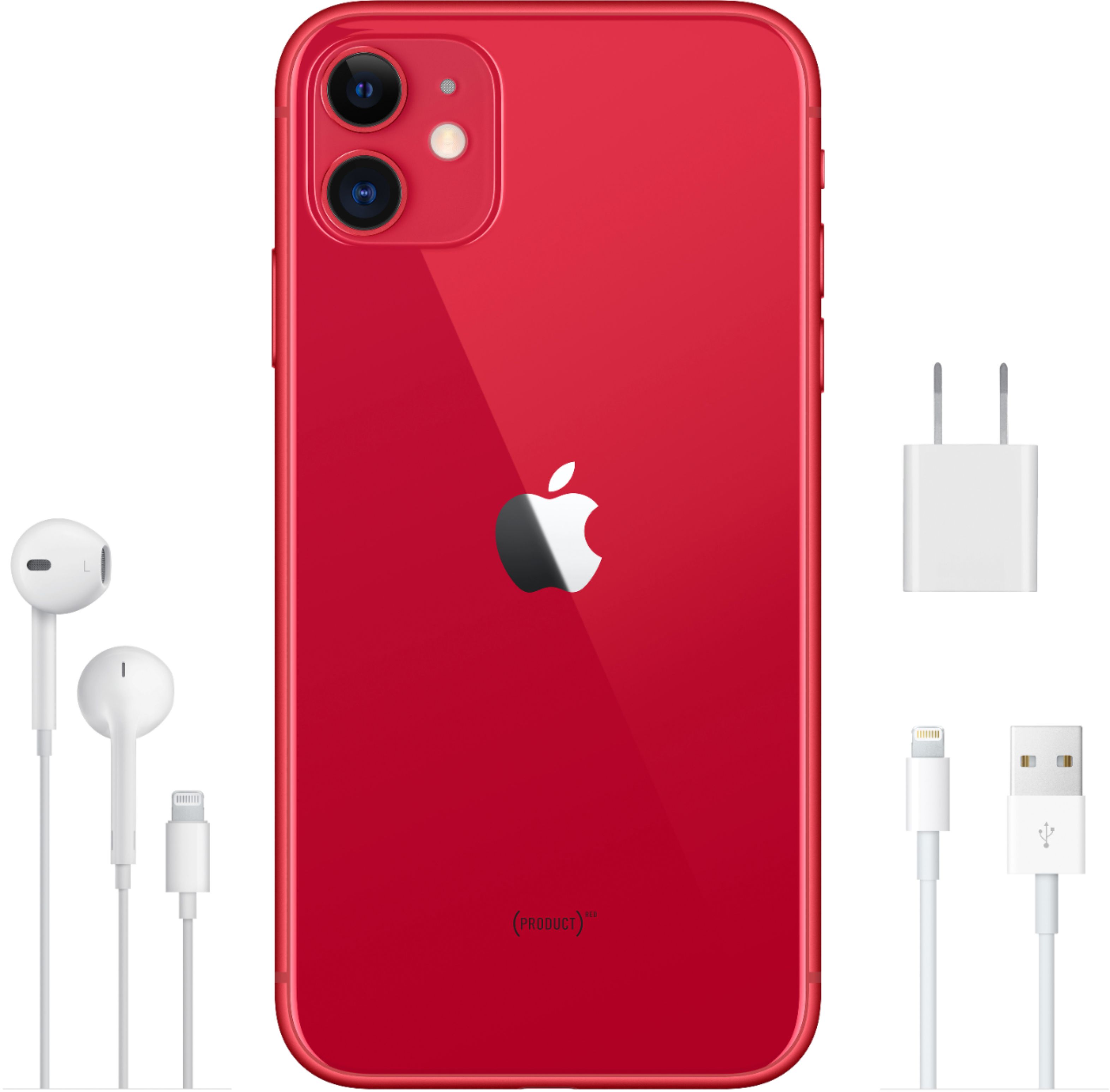 Best Buy: Apple iPhone 11 with 128GB Memory Cell Phone (Unlocked)  (PRODUCT)RED MWKW2LL/A