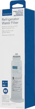 Front. Insignia™ - Water Filter for Select Insignia Refrigerators - White.