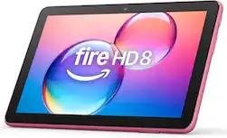 Amazon - Fire HD 8 tablet, 8” HD Display, 3GB memory, 32GB, designed for portable entertainment (2024 release) - Hibiscus - Front_Zoom
