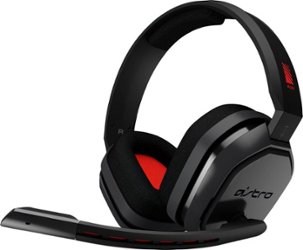 Astro Gaming - A10 Wired Stereo Over-the-Ear Gaming Headset for PC, Xbox, PlayStation, and Nintendo Switch with Flip-to-Mute Mic - Black/Red - Front_Zoom