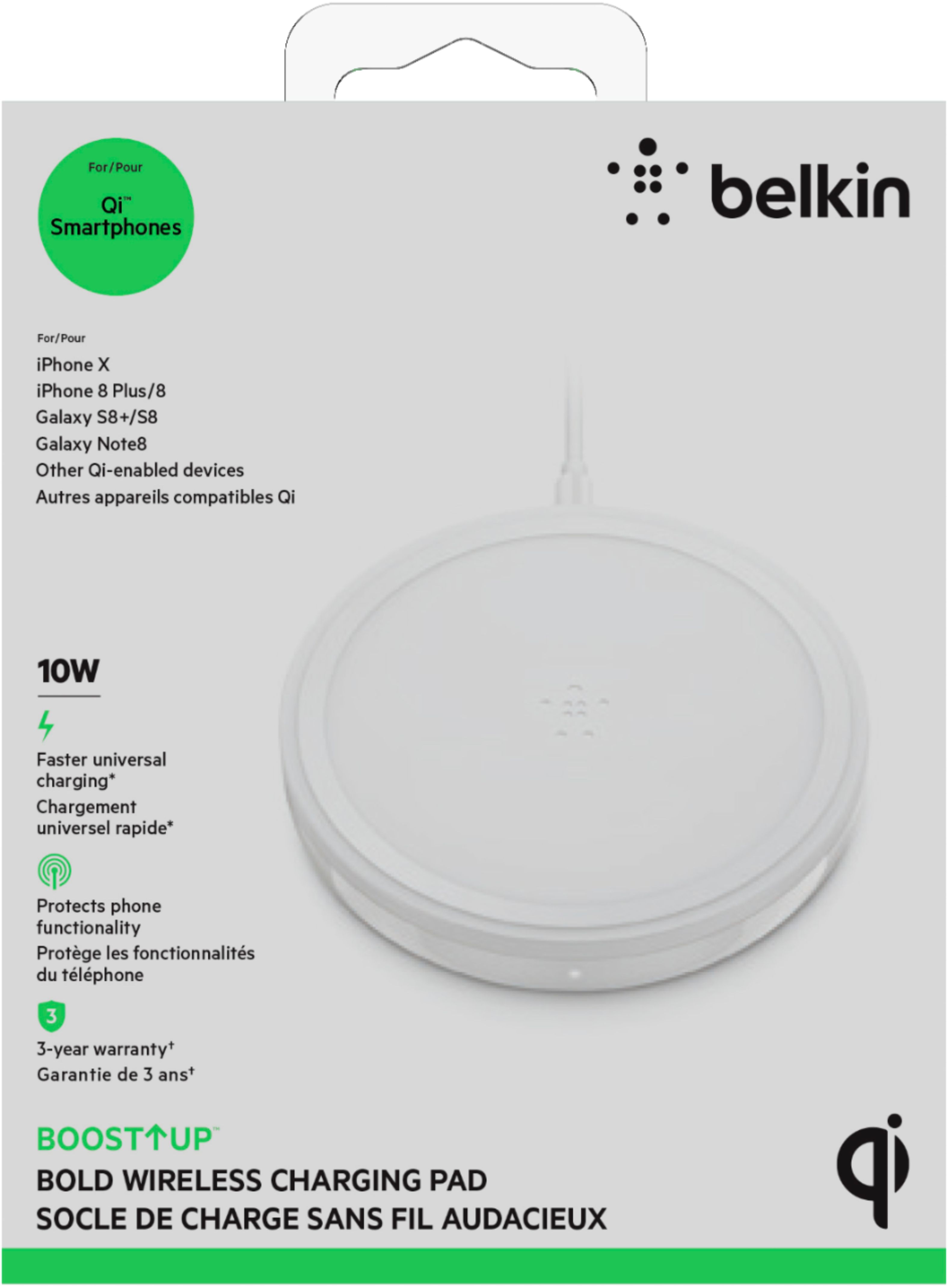 Belkin BOOST CHARGE - Support de chargement sans fil - 7.5 Watt