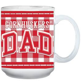 The Memory Company - Nebraska Huskers 15oz. Buffalo Plaid Father's Day Mug - Multicolor
