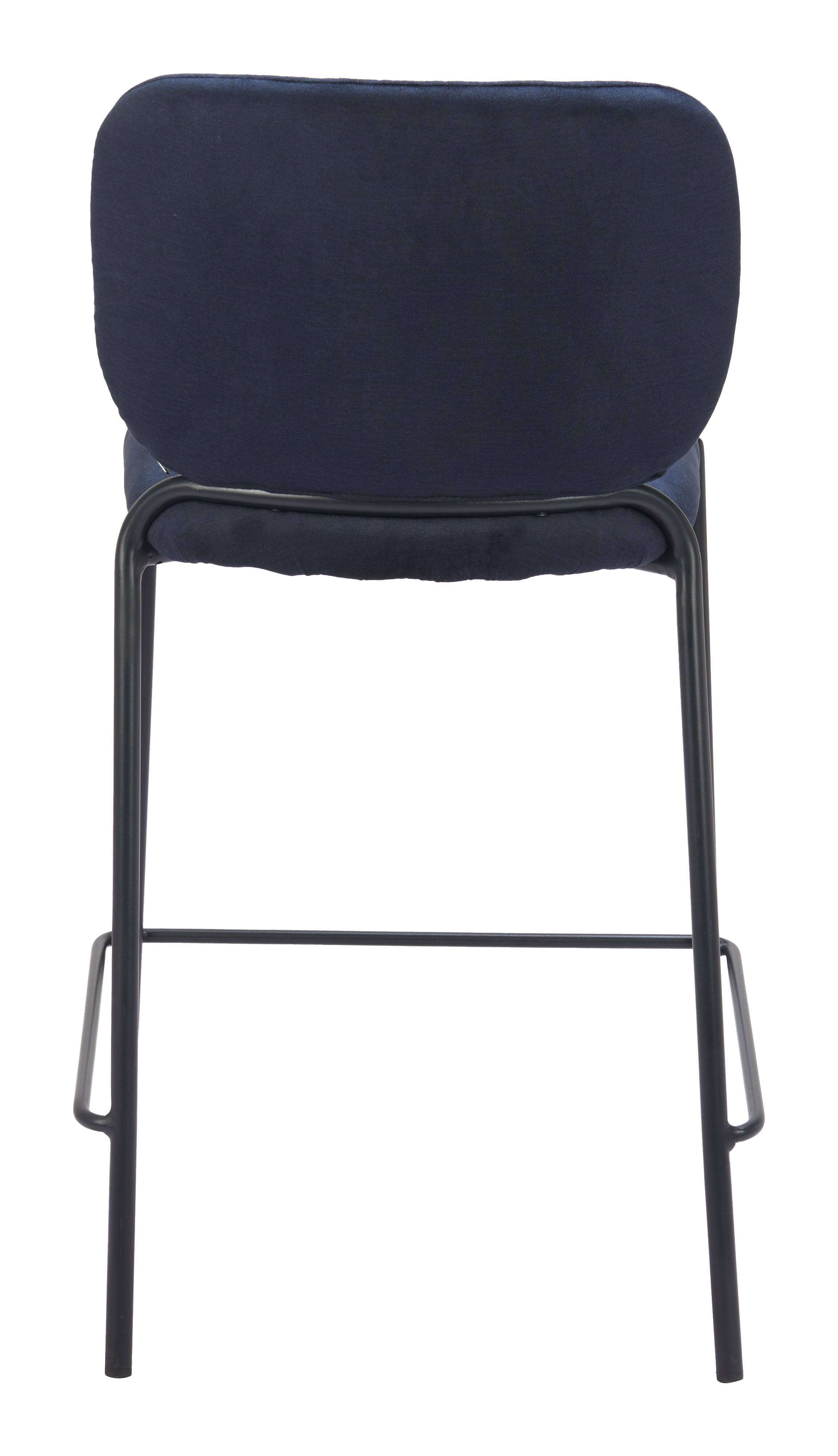 Alt View 2. Hivvago - Plat Counter Stool (Set of 2) Blue - Blue.