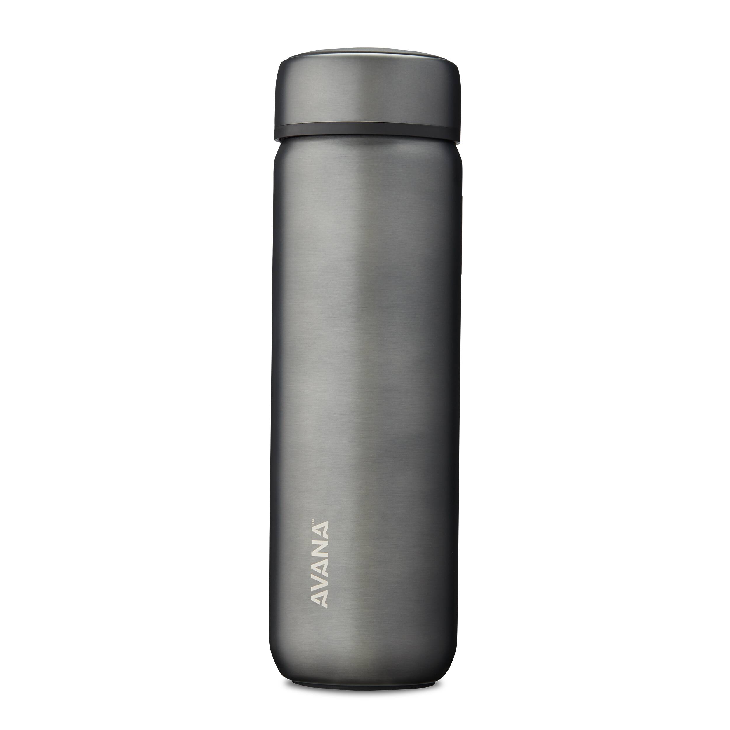 Angle. Avana - Beckridge Insulated Stainless Steel 25 oz. Water Bottle - Gunmetal.