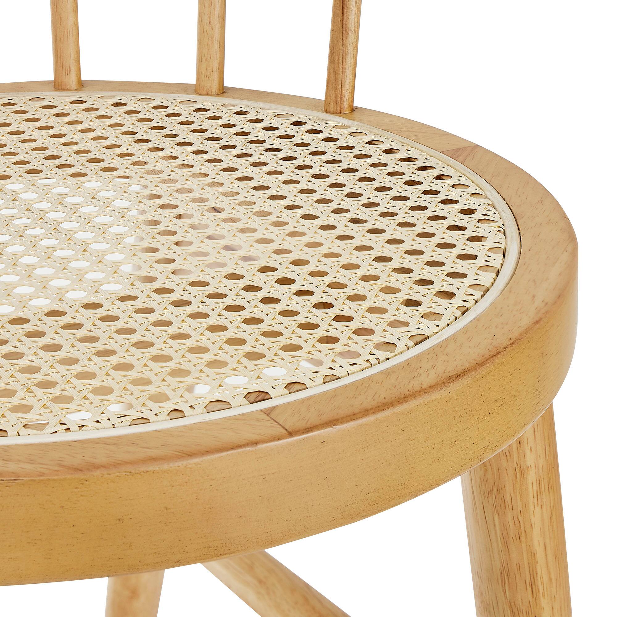 Alt View 4. Modway - Lykke Curved Spindle Back Dining Chairs Set of 2 by Modway - Brown.