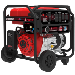 A-iPower - GXS8200D 8200W Portable Dual Fuel Generator CO Sensor Heavy Duty RV Ready Whole Home Backup Power