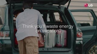 While you're away, LG's refrigerator saves energy.