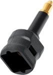 Angle Zoom. AudioQuest - Toslink-to-3.5mm Mini Optical Adapter - Black.