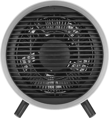 Insignia™ - Portable Wire Heater - Black/Silver