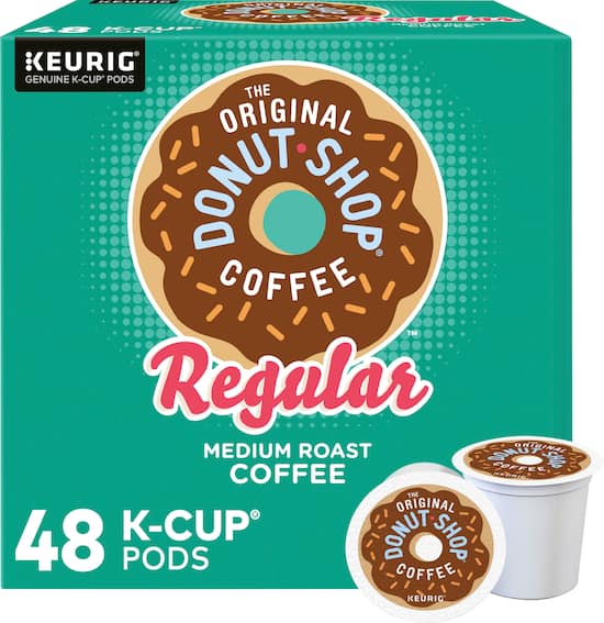 The Original Donut Shop Regular K Cup Pods 48 Pack 5000356558