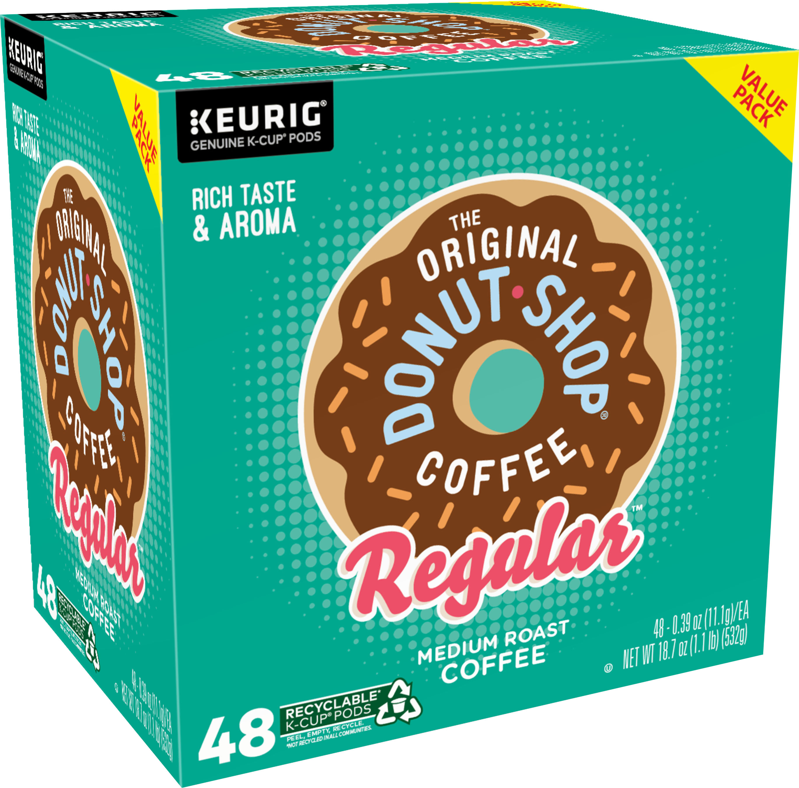 The Original Donut Shop Regular K-Cup Pods (48-Pack) 5000356558 - Best Buy