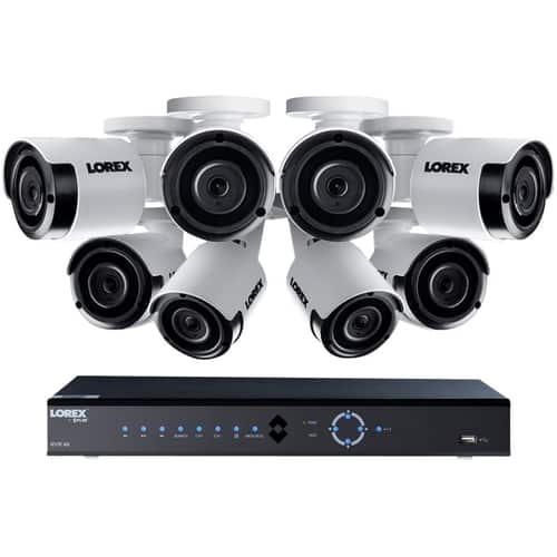 Lorex - 16-Channel, 8-Camera Indoor/Outdoor Wired 4K Ultra HD 3TB NVR Surveillance System-Front_Standard 